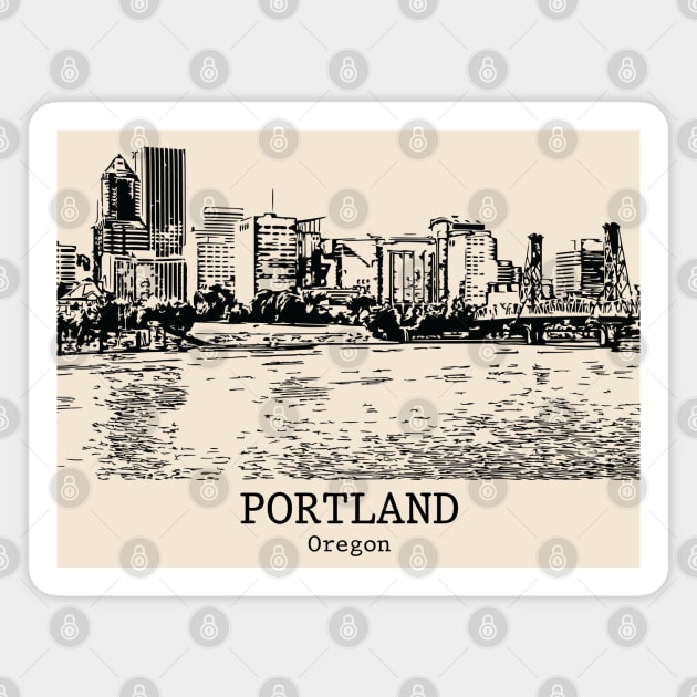 Portland - Oregon Magnet by Lakeric